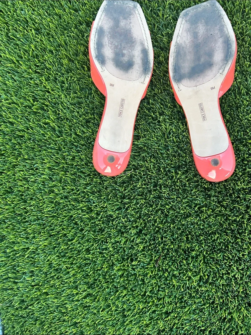 Vince Camuto Coral Pink Slide Sandals